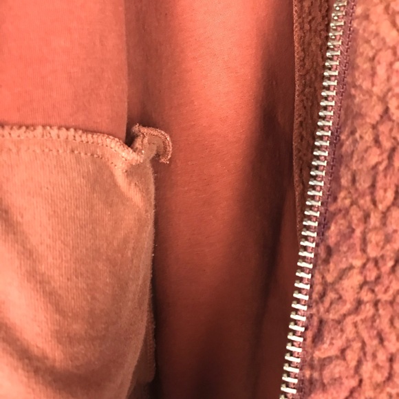 MADEWELL Sherpa Varsity Fleece Bomber Jacket XS - Picture 6 of 10